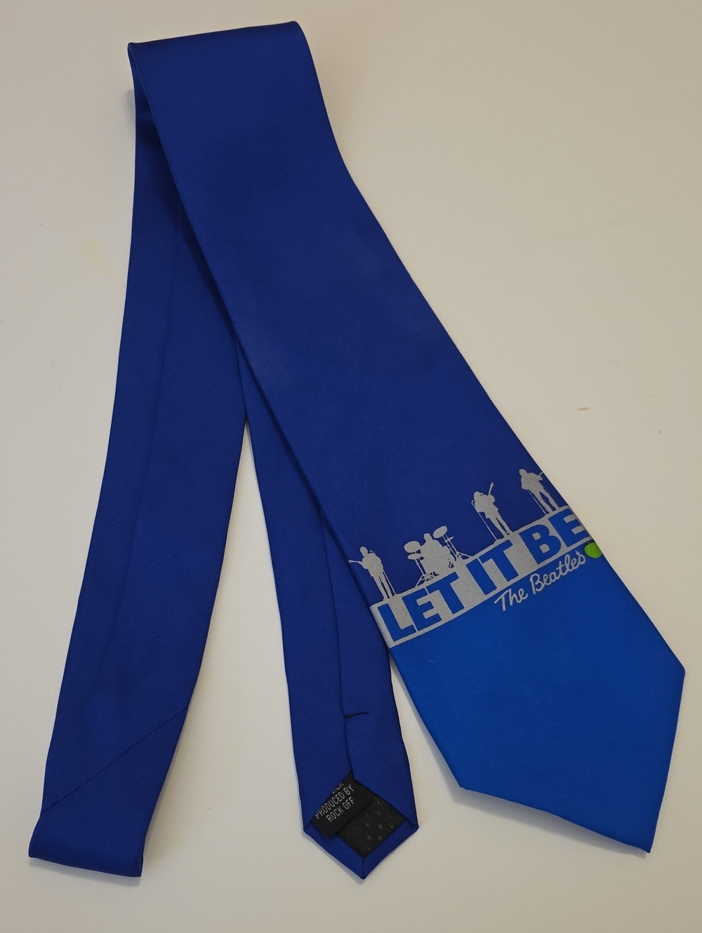 Source Unknown Royal Blue "Let It Be" The Beatles Tie
